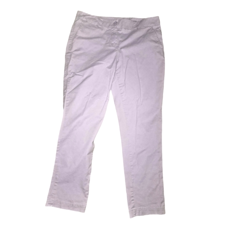 New York & Company Cotton Lavender Chinos Pants Size 10